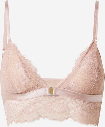 Underprotection Triangle Bra 'Yup' in Pink: front