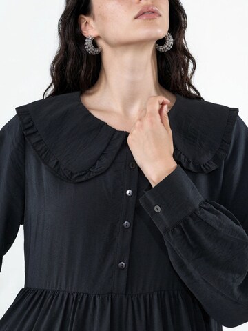 Bigdart Shirt Dress in Black