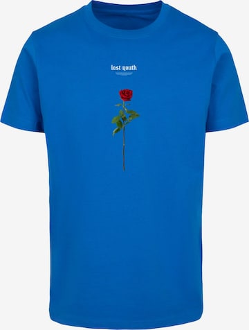Mister Tee T-Shirt 'Lost Youth Rose' in Blau: Vorderseite