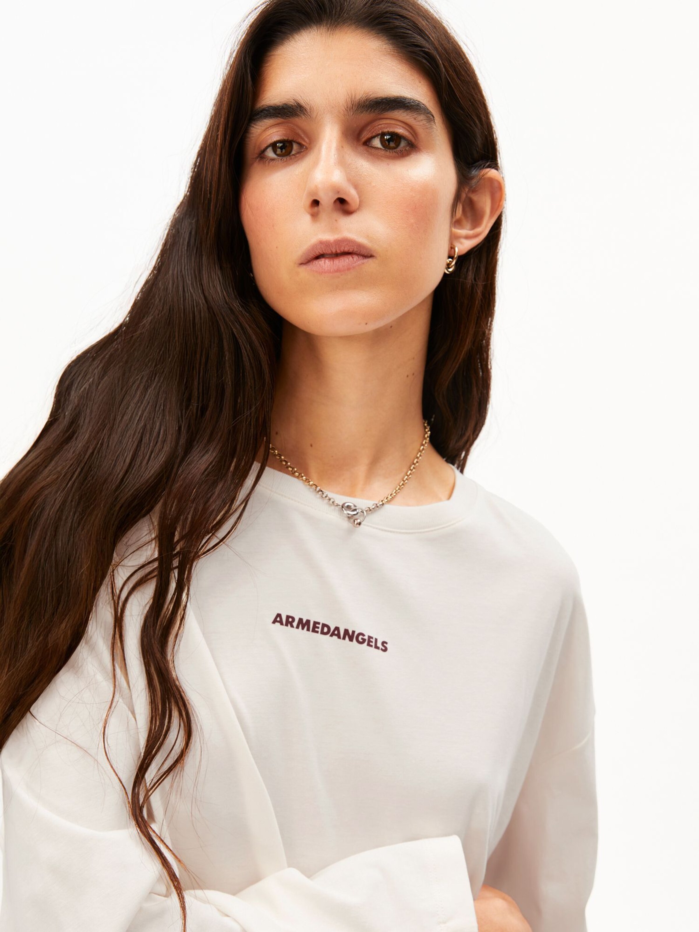 ARMEDANGELS Shirt in Beige: voorkant