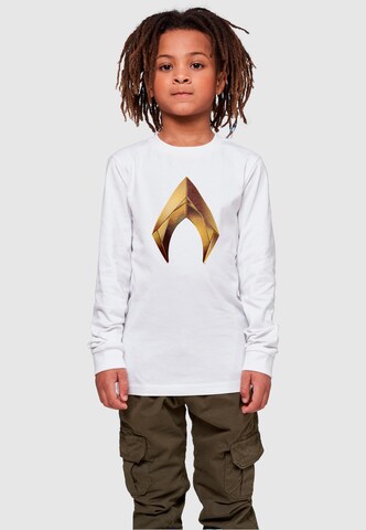 ABSOLUTE CULT Shirt 'Aquaman - Emblem' in White: front