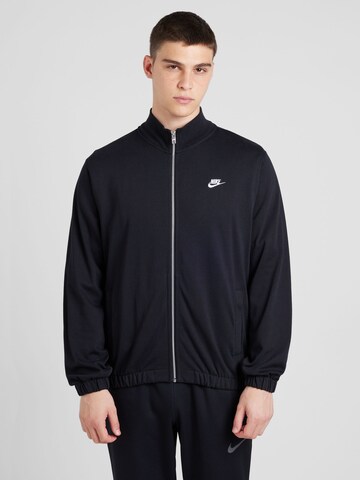 Nike Sportswear Bluza rozpinana 'CLUB' w kolorze czarny: przód