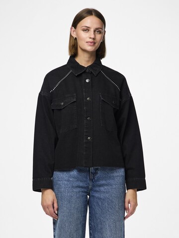 PIECES Blouse 'PCRicha' in Black: front