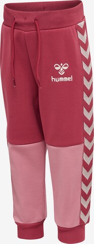 Hummel Tapered Workout Pants 'Olek' in Red