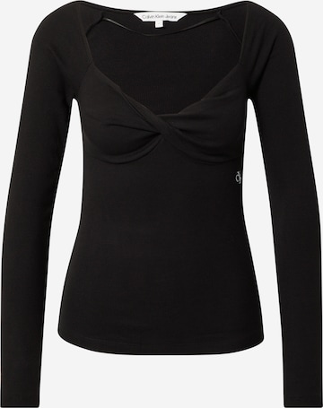 Calvin Klein Jeans Shirt in Black: front