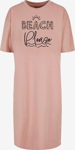 Robe ' Beach Please' Merchcode en rose : devant