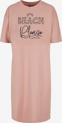 Robe ' Beach Please' Merchcode en rose : devant