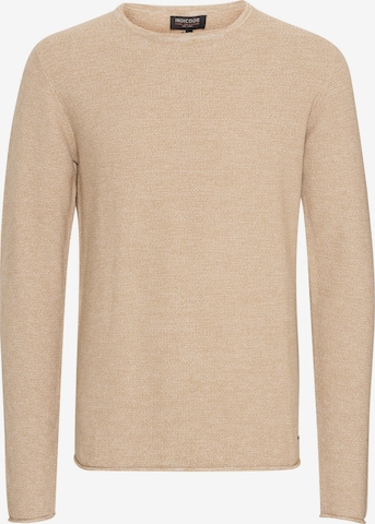 INDICODE JEANS Sweater 'Jadas' in Beige: front