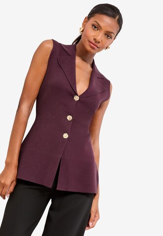 Gilet in maglia di Lipsy in rosso: frontale