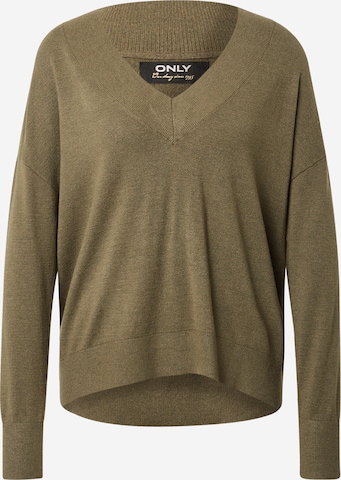 ONLY Sweater 'Cozy' in Green: front