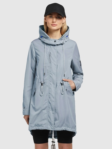 Parka mi-saison 'Dayes' khujo en bleu : devant