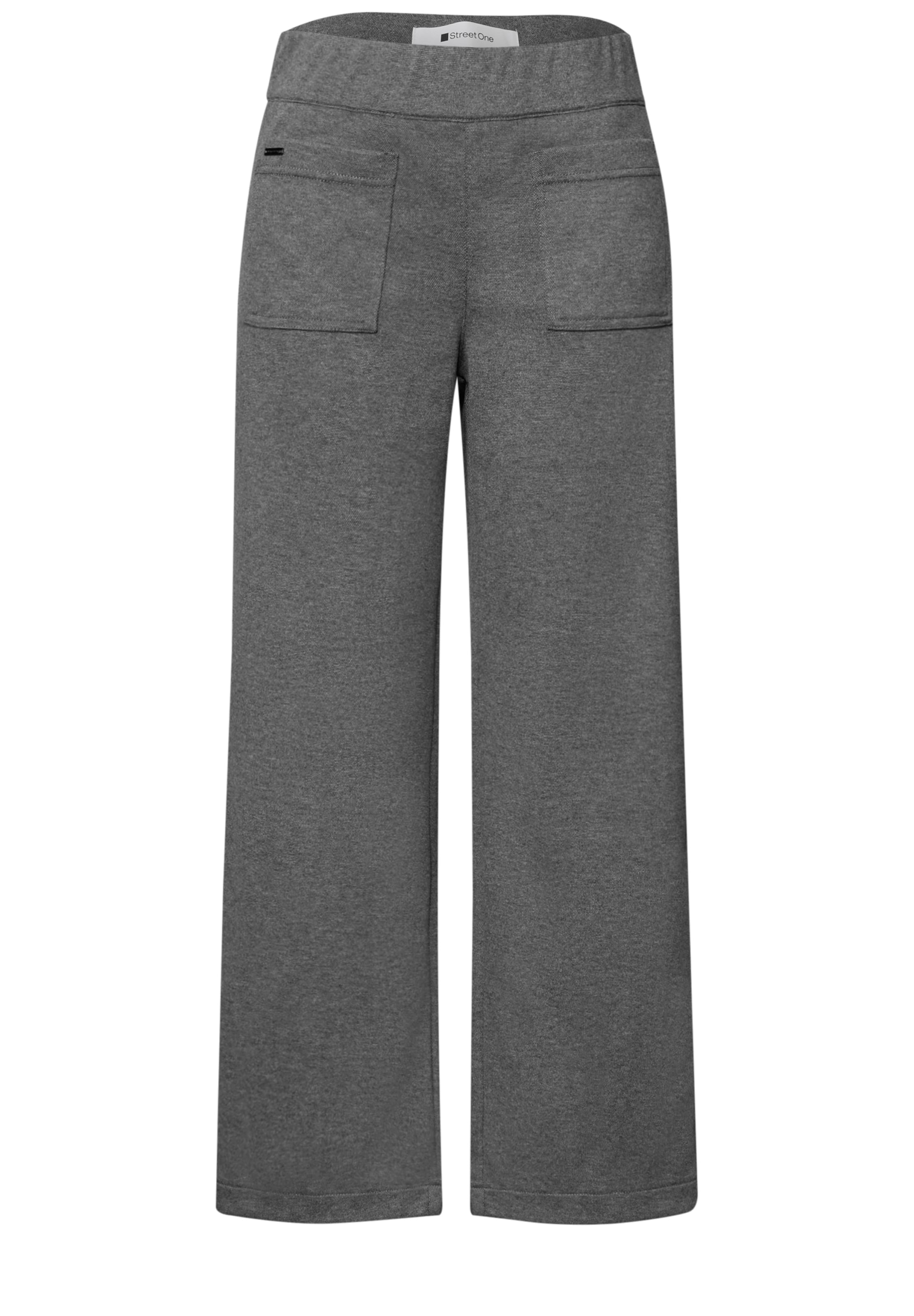 STREET ONE Hose 'Emee' in Grau: Vorderseite