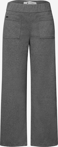 STREET ONE Wide Leg Hose 'Emee' in Grau: Vorderseite
