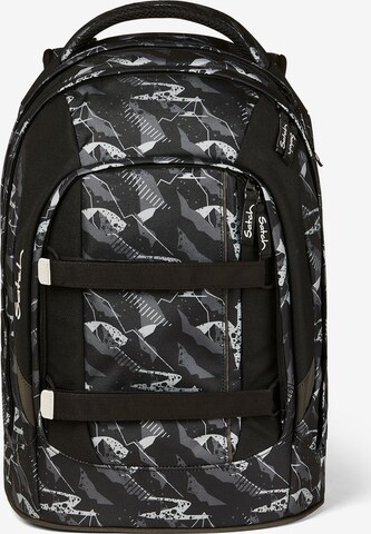 Satch Backpack in Black: front