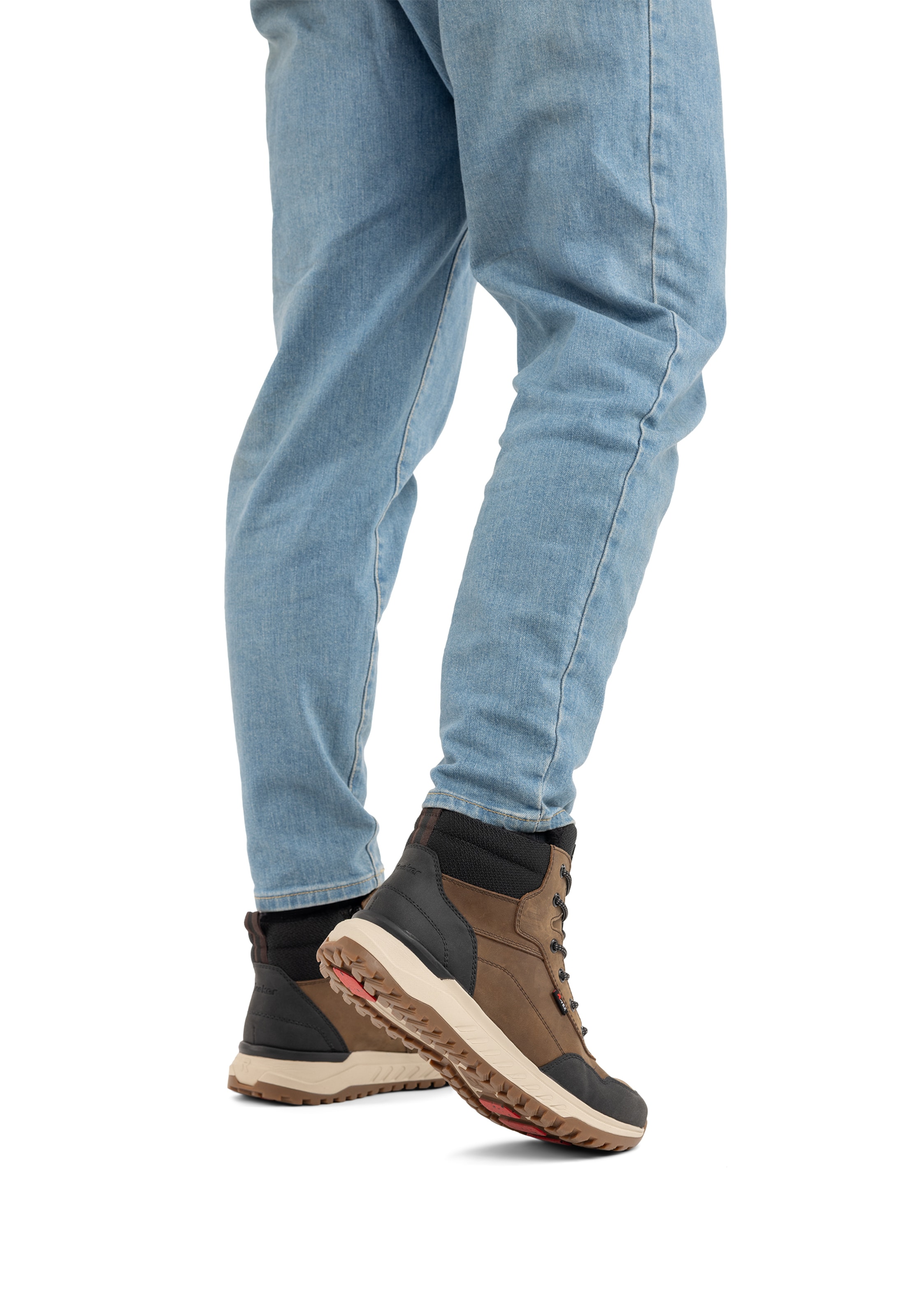 Chaussure à lacets 'U0110' Rieker en marron : devant