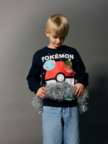 NAME IT Sweatshirt 'NKMSEVEN POKEMON' in Blue: front