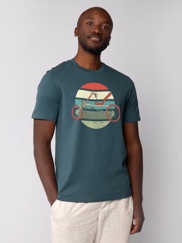T-Shirt 'Recumbent Bike' Watapparel en vert : devant