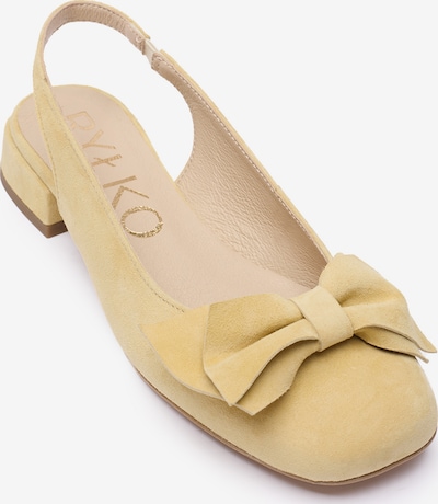 Basutės iš RYŁKO, spalva – geltona, Prekių apžvalga