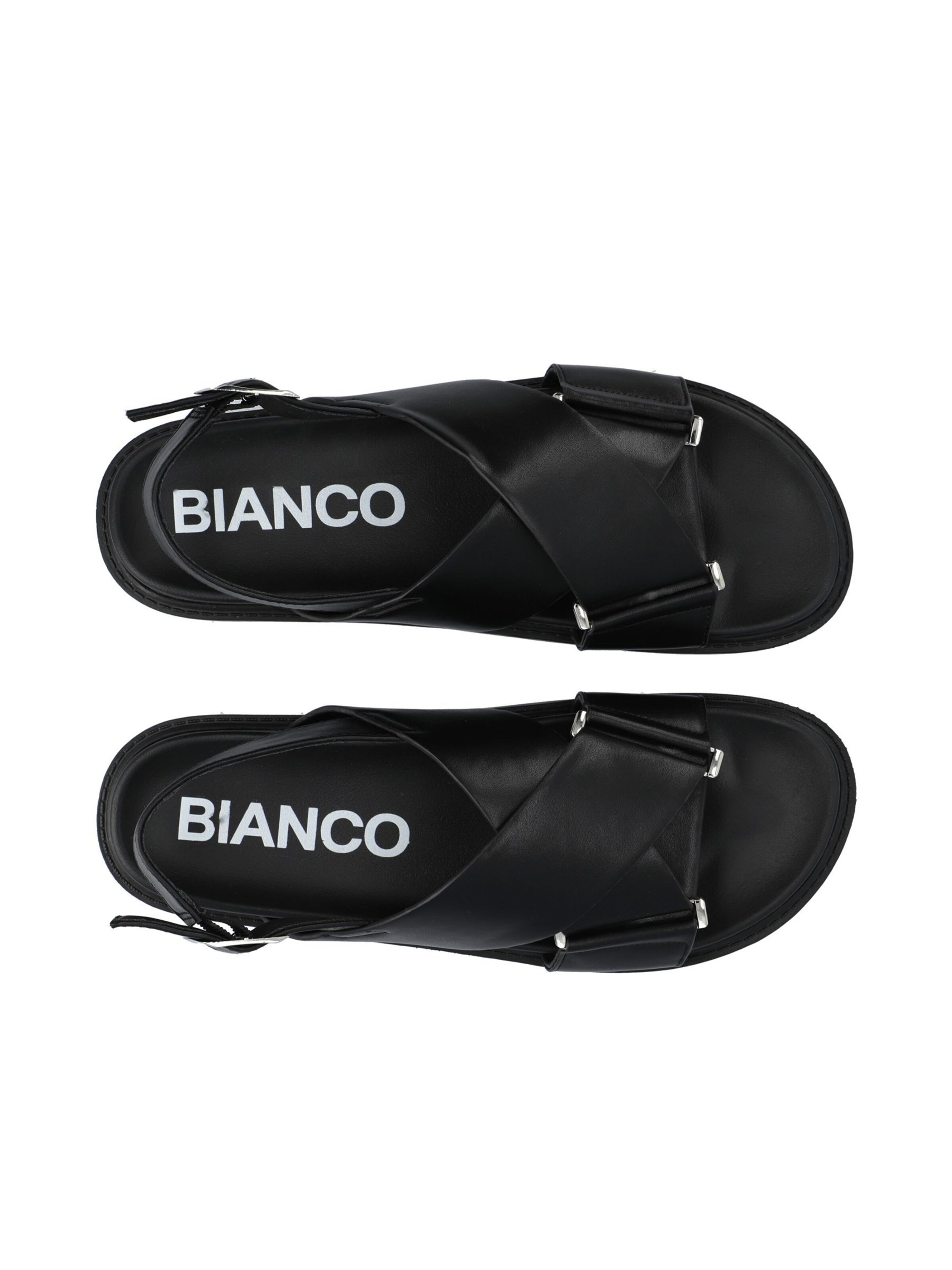 Sandalo con cinturino di Bianco in nero