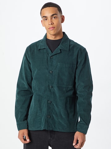 ARMEDANGELS Regular fit Button Up Shirt 'Kordaan' in Green: front