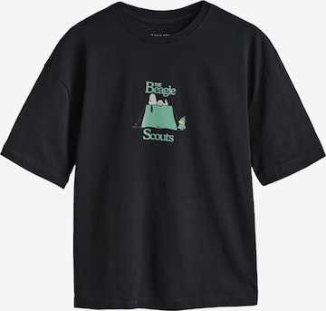 T-Shirt Next en noir : devant