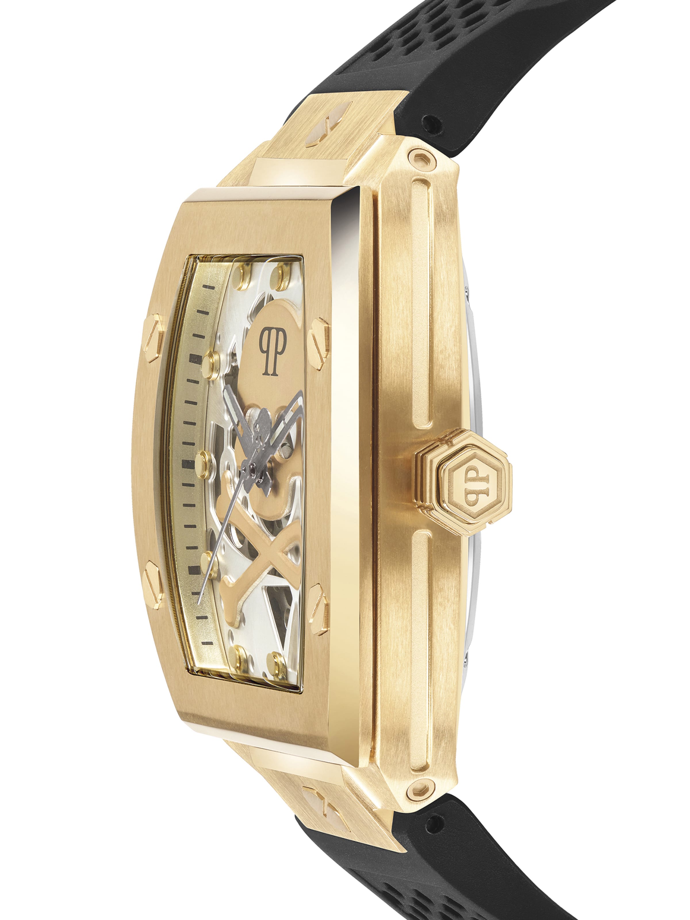 Philipp Plein Analog watch 'The $keleton' in Gold