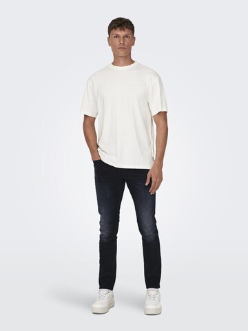 Only & Sons Slimfit Farkut 'Loom' värissä sininen