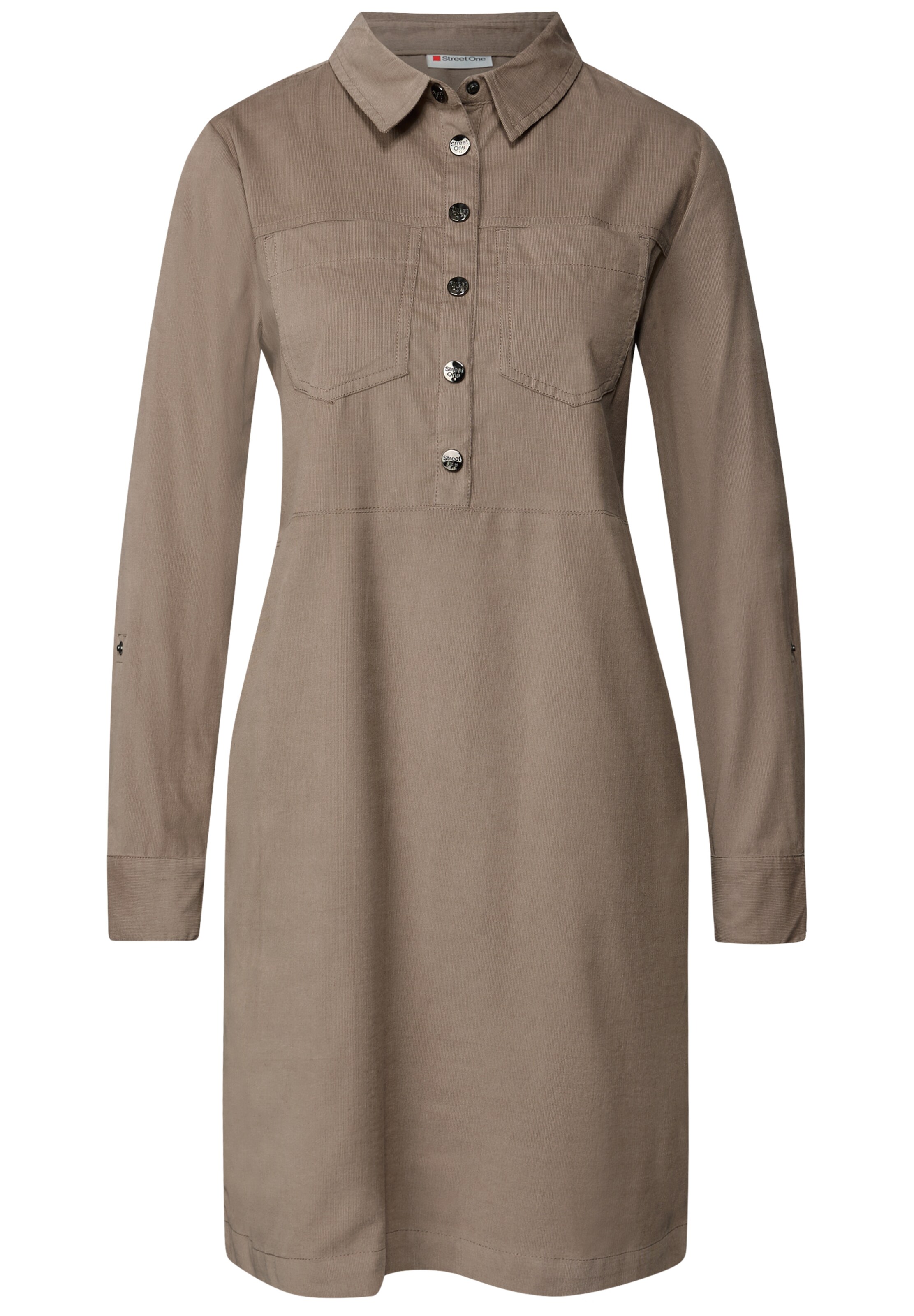 STREET ONE Kleid in Braun: Vorderseite