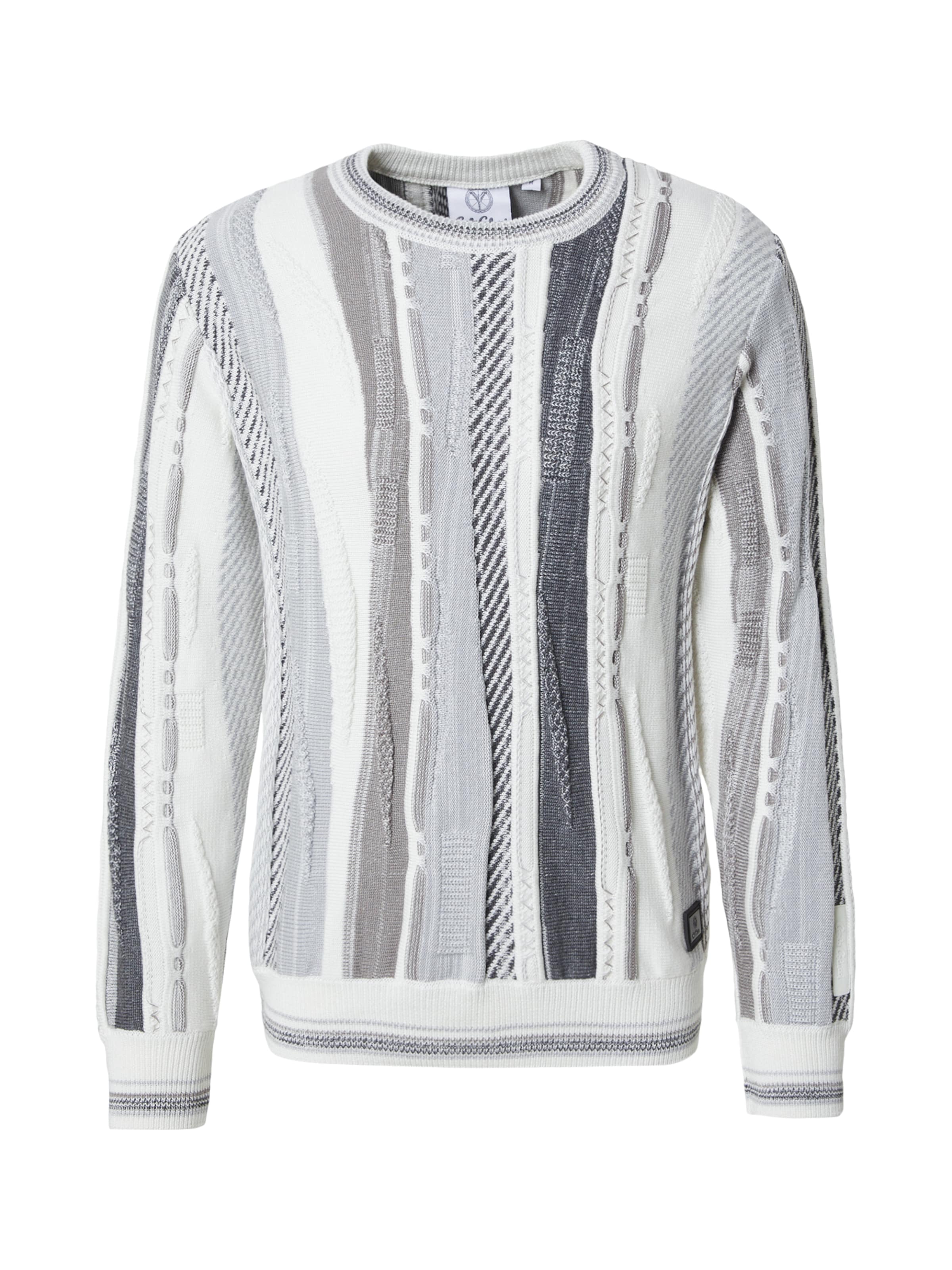 Carlo Colucci Tröja i grå / taupe / ljusgrå / off-white, Produktvy