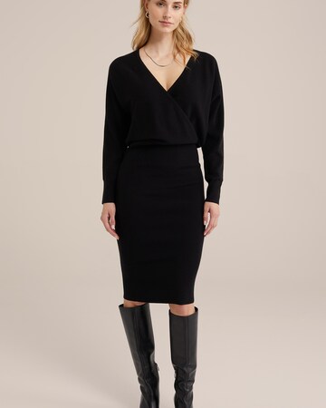 Abito in maglia di WE Fashion in nero: frontale