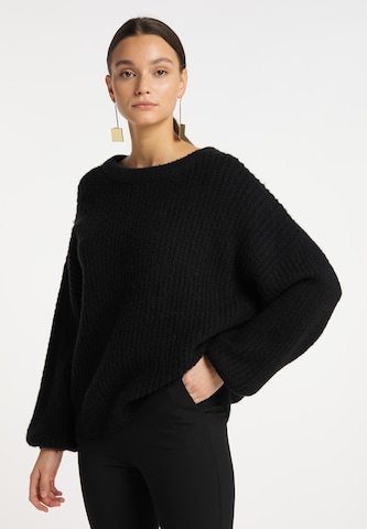 Pull-over oversize RISA en noir : devant