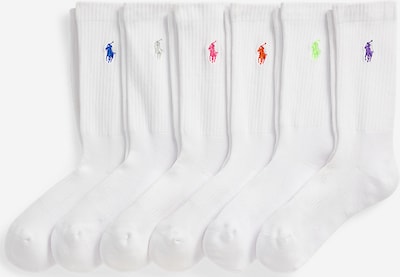 36-41 dydžio Kojinės iš Polo Ralph Lauren, spalva – mėlyna / šviesiai pilka / neoninė žalia / balta, Prekių apžvalga