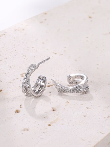 Hey Happiness Ohrringe 'Criss' in Silber