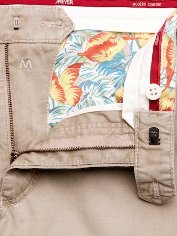 Regular Pantalon chino 'New York' MEYER en beige