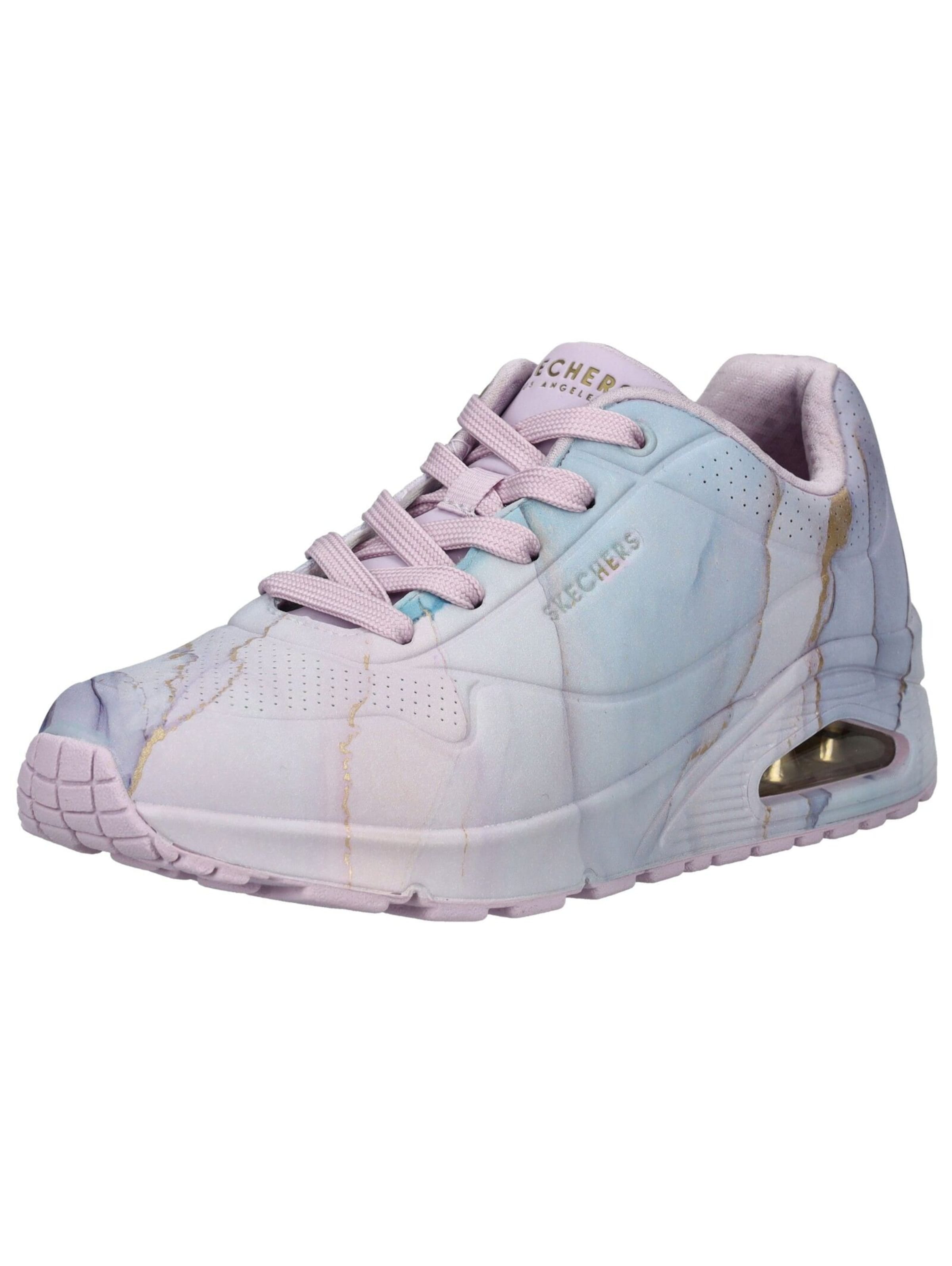 Baskets basses 'Uno – Marble Marvel' SKECHERS en violet : devant