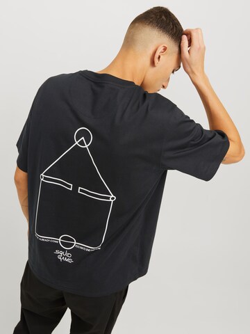 Maglietta 'JJSquidgame' di JACK & JONES in nero: frontale