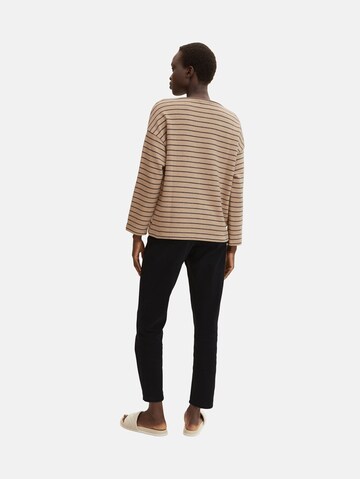 TOM TAILOR Sweatshirt in Beige