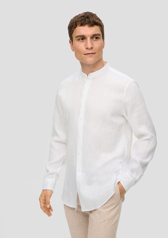 Coupe regular Chemise s.Oliver BLACK LABEL en blanc : devant