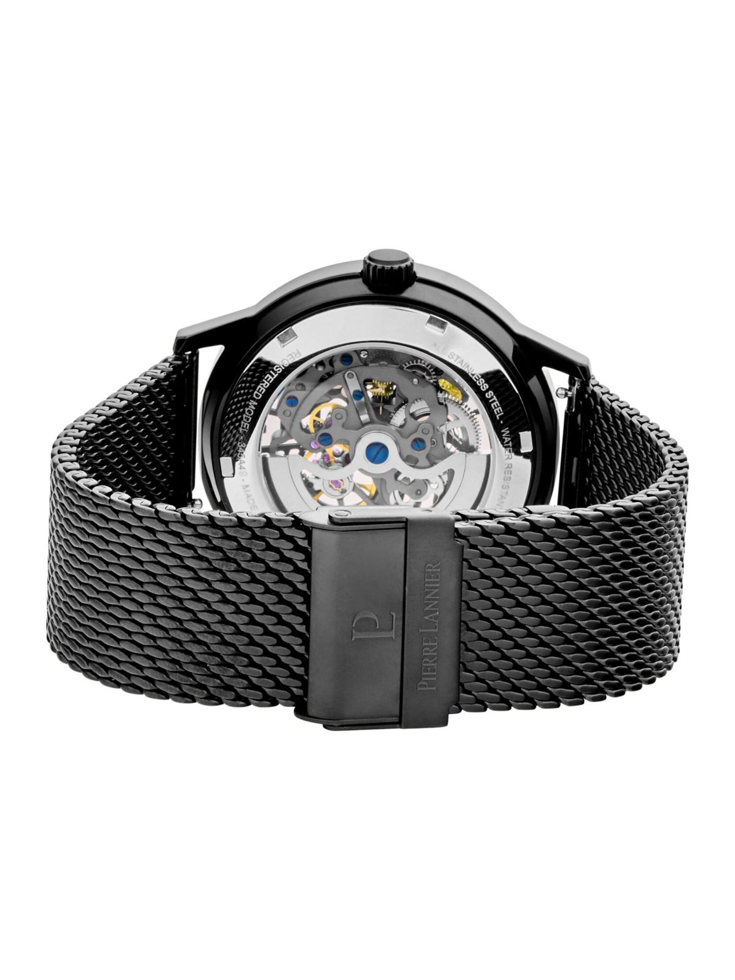 Montre à affichage analogique 'Pierre Lannier - Automatic watch Paddock - Automatic watch movement - Watch case width: 43 mm' Pierre Lannier en noir
