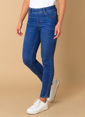 BASE LEVEL Skinny Jeggings in Blau