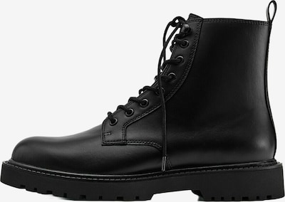 Pull&Bear Lace-Up Boots in 40 in Black, Item view