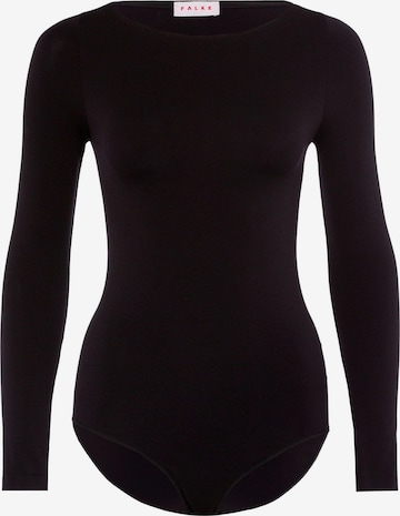 FALKE Body 'Fine Cotton' in Schwarz: Vorderseite