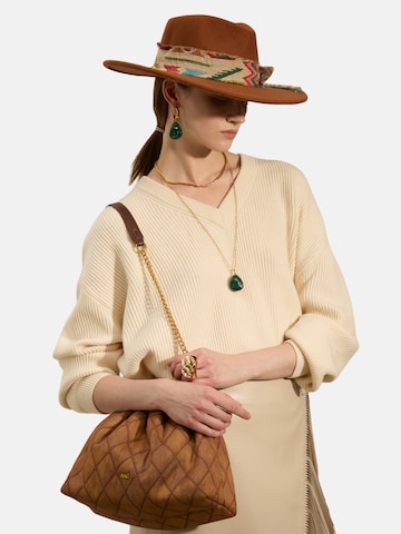 NALì Schultertasche in Braun: Vorderseite