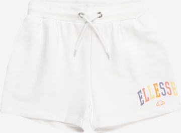 ELLESSE רגיל מכנסיים 'Vicenzo' בלבן: מלפנים