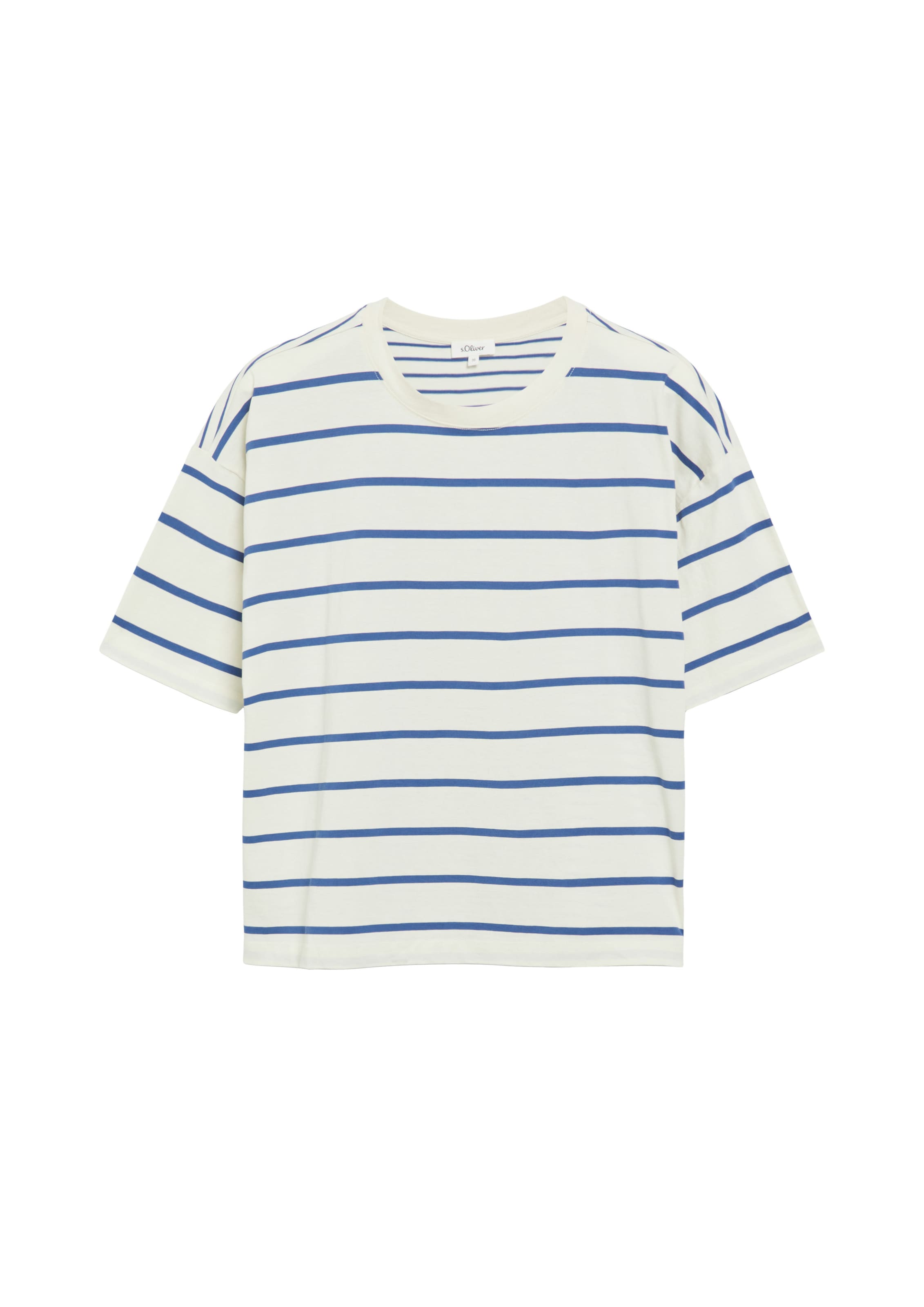 T-shirt s.Oliver en blanc : devant