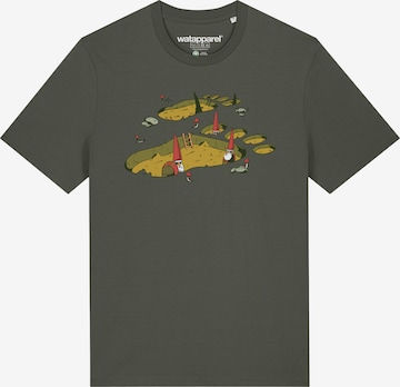 T-Shirt Watapparel en vert : devant