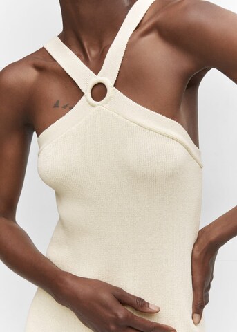 MANGO Knit dress 'Thiago' in Beige