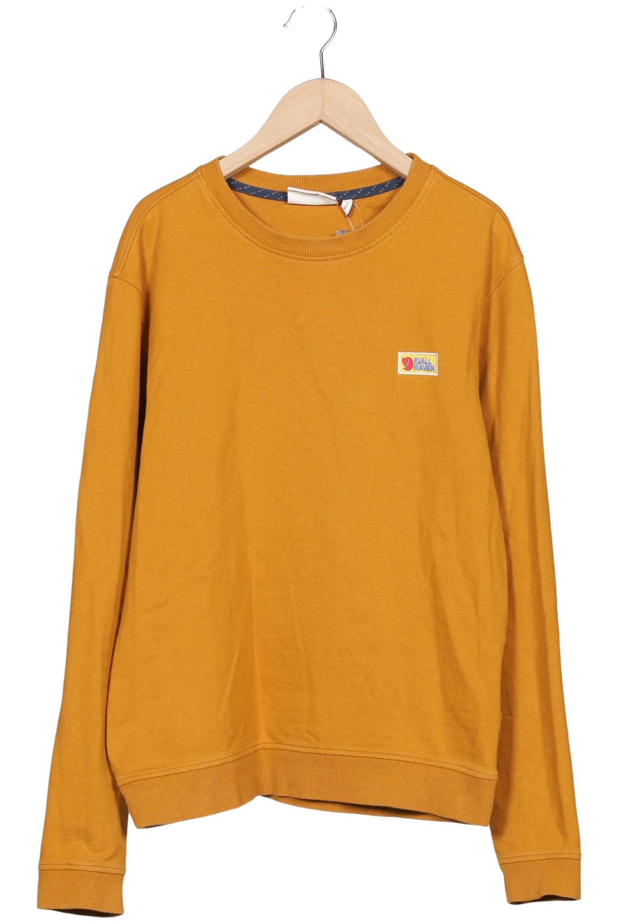 Fjällräven Sweatshirt & Zip-Up Hoodie in S in Yellow: front