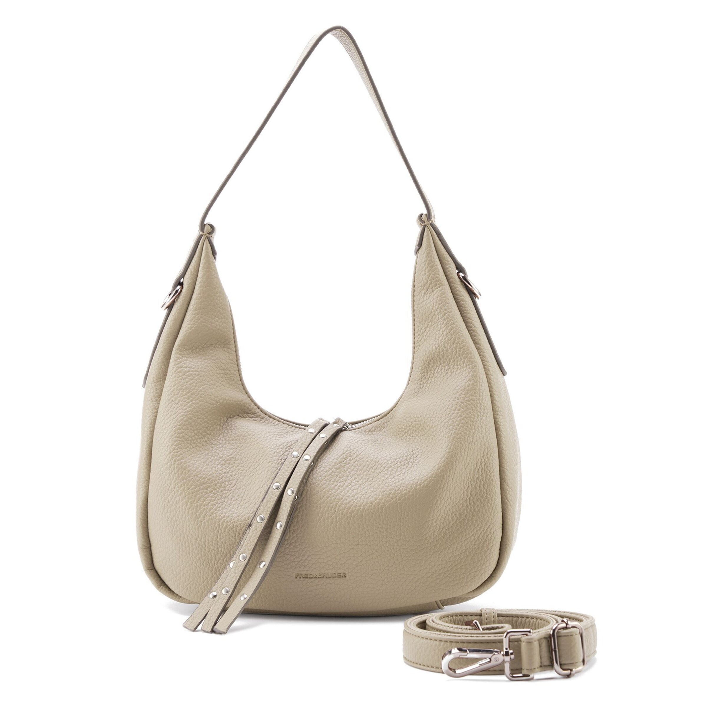 FREDsBRUDER Shoulder Bag 'Feel Wild' in Beige: front