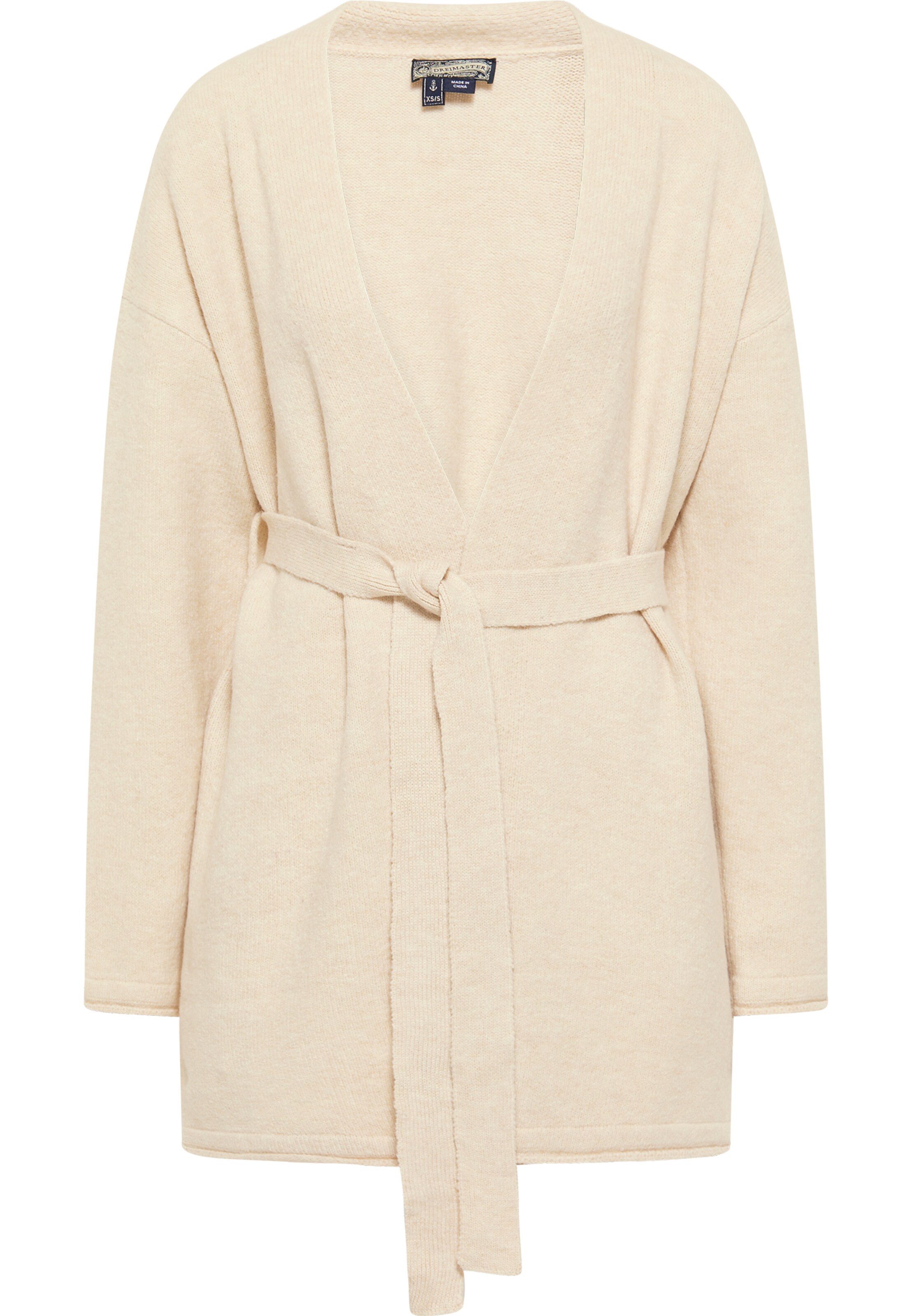 DreiMaster Vintage Strickjacke in Weiß: Vorderseite